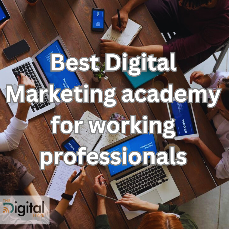 Best Digital Marketing academy for working professionals​